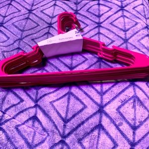 Plastic Pink Hangers